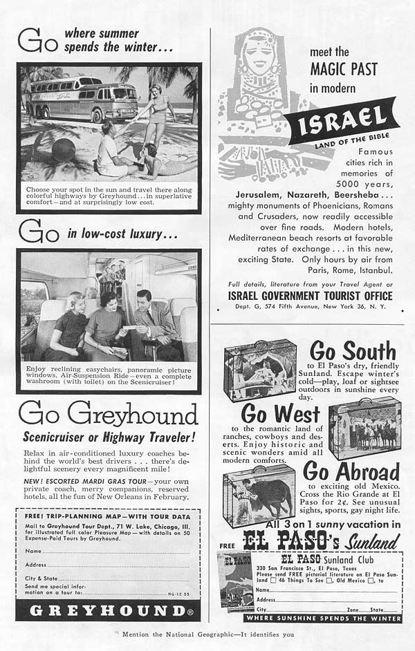 1956 Greyhound Bus ad