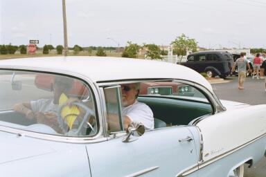 COCCC member Fred Hensley drives his beautiful '55