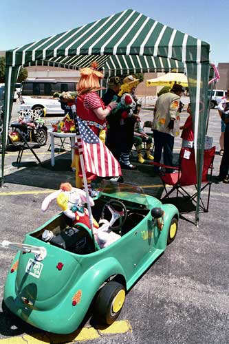 Clown tent at Crossroads